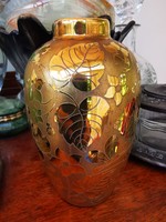 Antique fire gilded vase