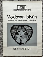 Moldován István festőművész Kiállítási Plakát 1984