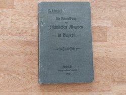 1904. év  K. Soergel die beitreibung der öffentlichen abgaben in bayern jogi szakkönyv ritkaság