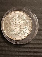 Silver 25 schillings 1970