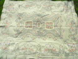 Thick antique tablecloth