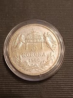 Silver 5 crowns 1900 - with certificate