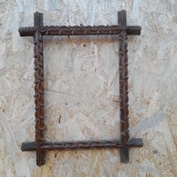 Antique carved picture frame - made of wood