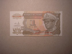 Zaire - 1 new likuta 1993 unc