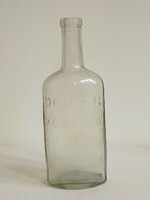 Antique old dreher quarry liquor glass beverage flat bottle distillery rare