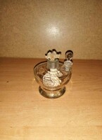 Small, glass kerosene lamp - 7 cm high