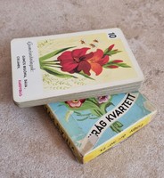 Hiánytalan mezei virágok kvartett Játékkártyagyár 1970 virág