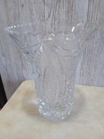 Large crystal vase