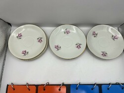 Weisswasser German porcelain small plates, 6 pieces, 12 cm. 4981