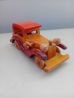 Small car model made of wood