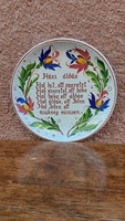 Homemade blessing town wall plate