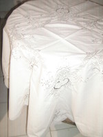 Beautiful rosette floral tablecloth
