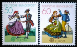 N1096-7 / Németország 1981 Europa CEPT : Folklór bélyegsor postatiszta