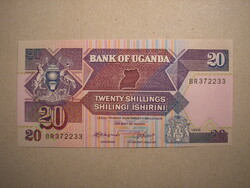 Uganda - 20 Shilings 1988 UNC