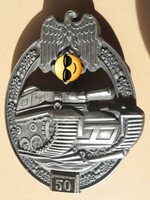 German badge, badge. 60X46mm. Tank. Read the product description !!!