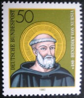 N1055 / Németország 1980 Nursiából származó Benedikt bélyeg postatiszta