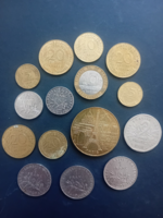 Francia fémpénzek frankok több darab