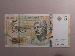 Tunézia - 5 Dinars 2013 UNC