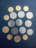 HUF coins 8 pieces of 50 HUF, 20 HUF, 5 HUF