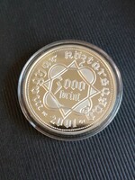 3000 forint 1000 éves a magyar pénzverés 2001