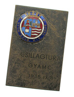Gyamc Győr automobile and motor club star tour 1935 grille plaque