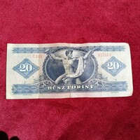 Papír 20 forint 1980