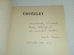 Greetings (ak füzetz 21) 1986 dedicated by Sándor Lezsák --dr. Csernohorszky /dedicated copy!/