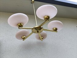 Art deco ceiling lamp chrome
