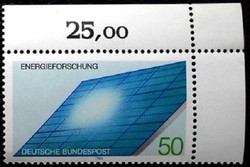 N1101s / Germany 1981 energy exploration stamp postal clean arc corner numbered