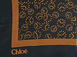 Vintage chloé silk scarf, silk scarf