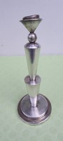 Antique silver candle holder 605 g, slanted