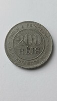 200 Reis 1889 Brazília