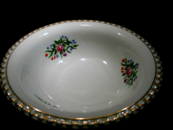 Herend embossed giant bowl 8 cm high, 29 cm in diameter, a beautiful flawless piece.