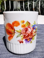 Antique rose Zsolnay mug