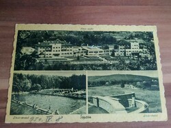 Antique postcard, Sopron, Lövér hostel, Lövér beach, Lövér detail, Barasits photo, from 1950