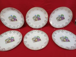Angol fajansz tányérok 25 cm átmérő,  Portland Pottery Cobridge Staffordshire