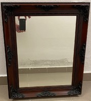 Mirror in blonde frame