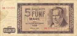 5 márka 1964 NDK Németország