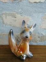 Iridescent fox nipp _ ceramic industrial artist csz