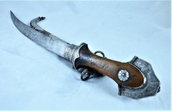 Special, silver inlay, Berber dagger, North Africa, ca. 1830!!!