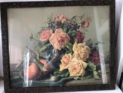 1 picture in an antique frame