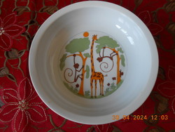 Lowland giraffe children's deep plate