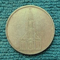 Templomos ezüst 5 márka 1935 A