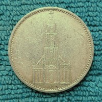 Templomos ezüst 5 márka 1934 A