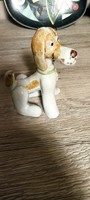 Izsépy ceramic dog figure is damaged