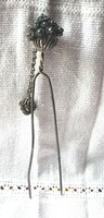 Silver colored antique hair pin/bun pin/hat pin (?)