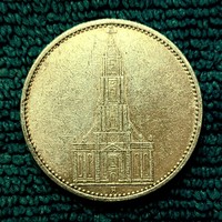 Temple silver 5 marks 1935 a