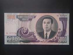 Észak-Korea 5000 Won 2006 UNC
