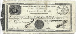 20 frank francs 1801 Ruen Franciaország 1.