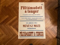 Föltámadott a tenger , plakát ( Művész mozi  ) , 1973 .